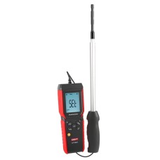 Thermo anemometer; 0~30m/s; -20~70C; 0~999900m³/min, optional duct shape, UNI-T