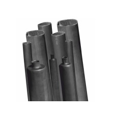 Thermotube with adhesive 22/6mm black 1m