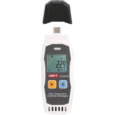 USB temperature and humidity logger -30~70C; 0~99.9%RH; up to 64000 points; UNI-T
