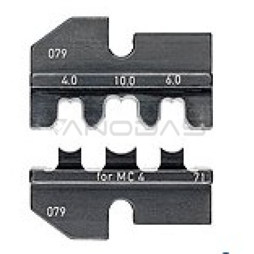 Užspaudimo antgaliai 4-10mm² MC4 jungtims 97 49 71 Knipex Užspaudimo antgaliai 4-10mm² MC4 jungtims 97 49 71 Knipex