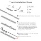 Smart curtain track set with electric motor, up to 6.2m with remote, ZigBee TUYA
