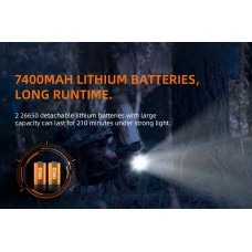 Žibintuvėlis L3, 2700lm, fokusuojamas, su įkraunamom baterijom 2x 26650 ir krovikliu.