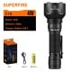 Flashlight LED C16, 2700lm, 40W, Rechargeable USB-C, 4000mAh