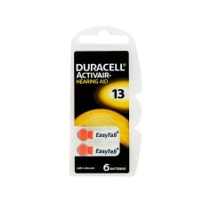 DURACELL hearing aid battery 13A 6pcs