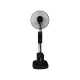 16" 90W floor fan, air conditioner with misting function, BLACK