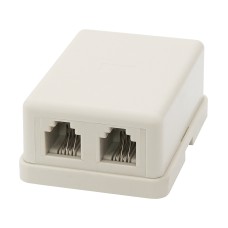 Phone socket 2x6P4C box