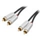 2xRCA METAL connector 1.5m 2xRCA METAL connector 1.5m