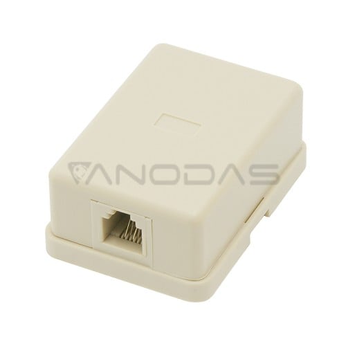 6P4C telephone socket (box  6P4C telephone socket (box