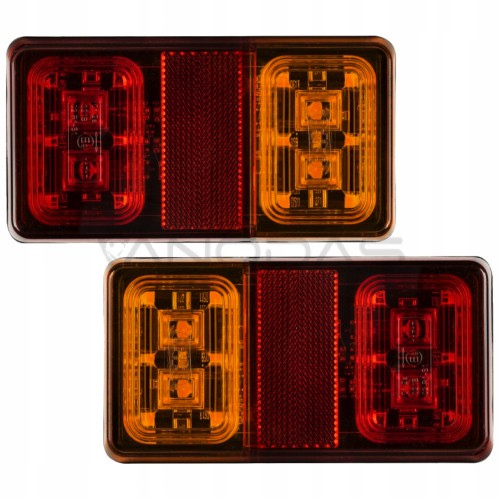 Automobilio priekabos lempa 12V 16xLED 2vnt  Automobilio priekabos lempa 12V 16xLED 2vnt