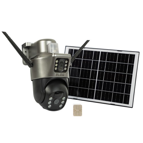 BLOW 4G PTZ 2x4MP Solar Camera with Battery BLOW 4G PTZ 2x4MP Solar Camera with Battery