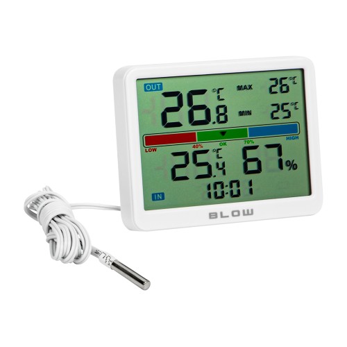 BLOW TH309 termo-higrometras su išoriniu zondu BLOW TH309 termo-higrometras su išoriniu zondu