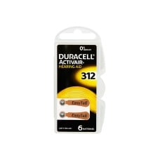 DA-312 DURACELL klausos aparato baterijos 6vnt