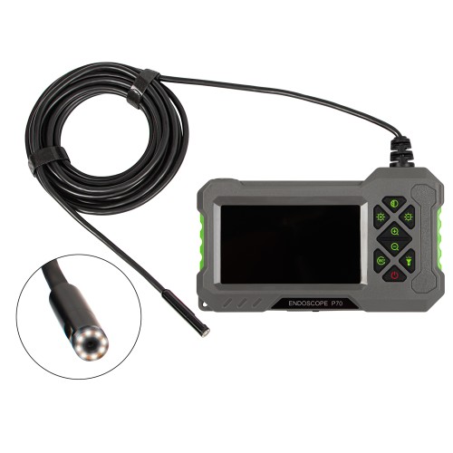 Endoskopo vieno objektyvo kamera 8 mm 5 m LCD 4.3 E-500 Endoskopo vieno objektyvo kamera 8 mm 5 m LCD 4.3 E-500