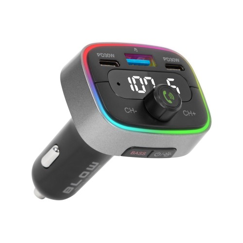 FM siųstuvas BLOW Bluetooth5.3 DUAL PD 30W FM siųstuvas BLOW Bluetooth5.3 DUAL PD 30W