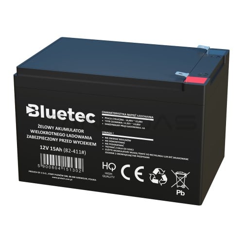 Gel battery 12V 15Ah BLUETEC  Gel battery 12V 15Ah BLUETEC