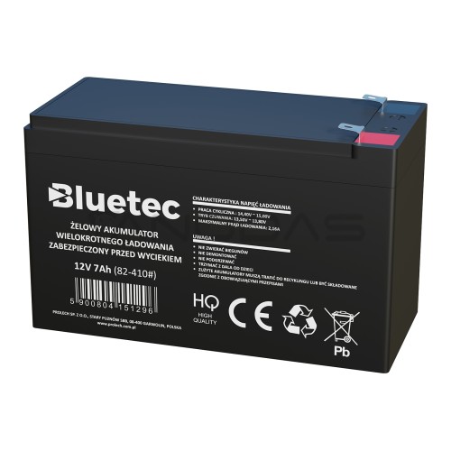 Gelio akumuliatorius 12V 7Ah BLUETEC 151x96x65_6.5  Gelio akumuliatorius 12V 7Ah BLUETEC 151x96x65_6.5