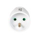 GN-171 PR single socket with grounding, white