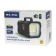 Rechargeable LED searchlight, double-sided, with power bank function