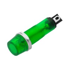 Signalinė neoninė lemputė 6mm 230V - žalia