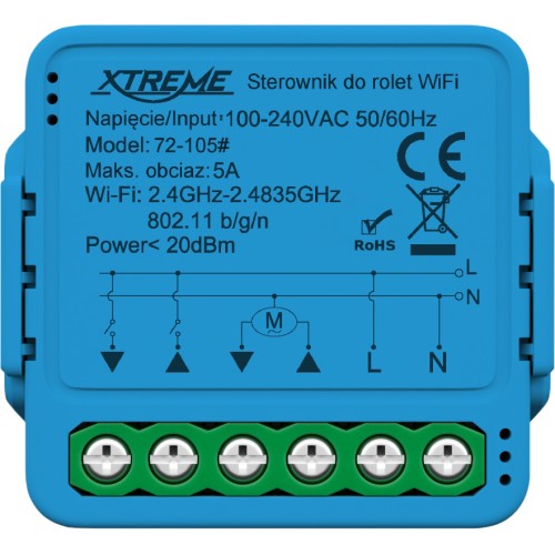 Intelligent roller shutter controller Xtreme WiFi TUYA Intelligent roller shutter controller Xtreme WiFi TUYA