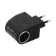 `Voltage adapter 230V/12V cigarette lighter socket 1A`