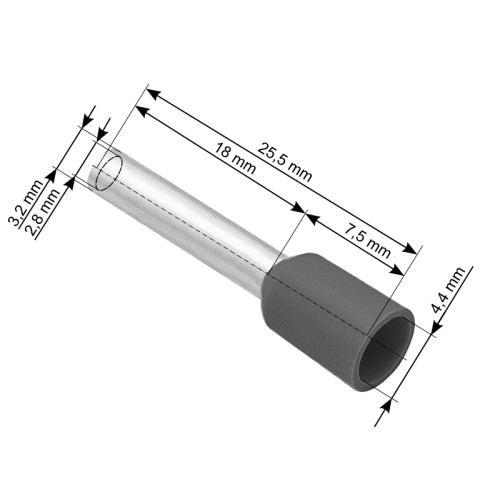 Izoliuota jungties mova 4.0/18 pilka Izoliuota jungties mova 4.0/18 pilka
