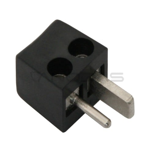 Angled speaker plug BLACK  Angled speaker plug BLACK
