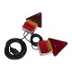A set of lamps for a car trailer