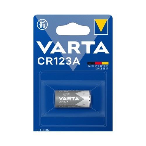 Ličio baterija 3V CR123A VARTA blisterinė pakuotė 