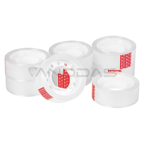 Adhesive tape 18mm x 20m transparent 8pcs Adhesive tape 18mm x 20m transparent 8pcs