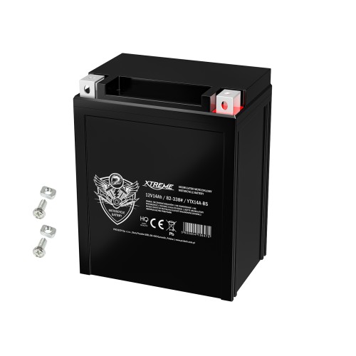 Motorcycle battery 12V 14Ah XTREME right+ Motorcycle battery 12V 14Ah XTREME right+