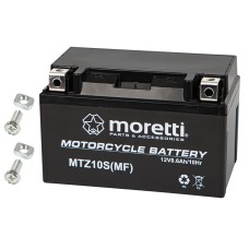 Motorcycle battery 12V 8.6Ah MTZ10S MORETTI