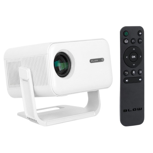 Nešiojamas projektorius BLOW AndroidTV FullHD MaxView, baltas Nešiojamas projektorius BLOW AndroidTV FullHD MaxView, baltas