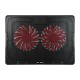 Laptop cooling pad 2 FAN SAMBA RED
