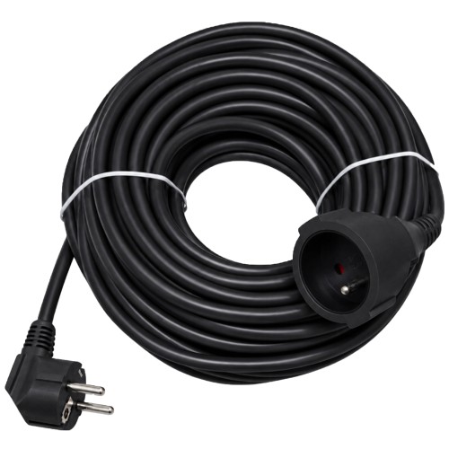PR-160 prailgintuvas 1 lizdo su įžeminimu 20m juodas 3x2.5mm BLUETEC PR-160 prailgintuvas 1 lizdo su įžeminimu 20m juodas 3x2.5mm BLUETEC