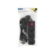 PR-370WSP extension cord 3-Sockets with grounding + switch 3m black 3x1.5mm
