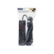PR-370WSP/USB 3-Socket Extension Cord+USB with Grounding+Switch 3m BLACK 3x1.5mm