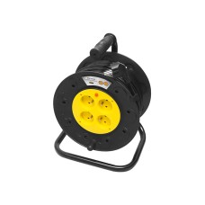 PR-61 power extension cable 4-sockets with grounding 50m PVC drum 3x2.5mm