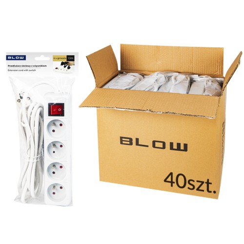 Extension cord PR-470WSP 1.5m 3x1.5 white o Extension cord PR-470WSP 1.5m 3x1.5 white o