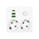 PS-210 2-Socket Splitter 2xUSB+USB-C White