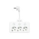 PS-310 3-Socket Splitter 0.1m White 3x1mm Extension Cord