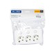 PS-310 3-Socket Splitter 0.1m White 3x1mm Extension Cord