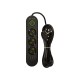 PS-320 3 lizdų 3xUSB tinklo ilgintuvas 2m juodas 2x1mm