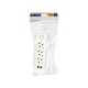 PS-350 3-Socket Power Extension Cord 3xUSB 5m White 2x1mm