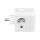 PS-410 skirstytuvas 4 lizdų + 2xUSB + 2xUSB-C, baltas