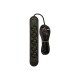 PS-550 5-Socket 3xUSB Power Extension Cord 5m Black 2x1mm