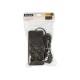 PS-620 6-Socket Power Extension Cord 3xUSB 1xUSB-C 2m Black 2x1mm