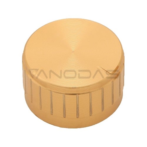 Pot knob gold dia, 30mm  Pot knob gold dia, 30mm