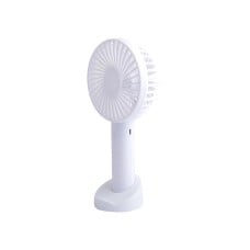 Handheld USB fan with rechargeable battery, white