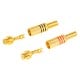 RCA socket-for cable GOLD LARGE 2pcs (black-red)